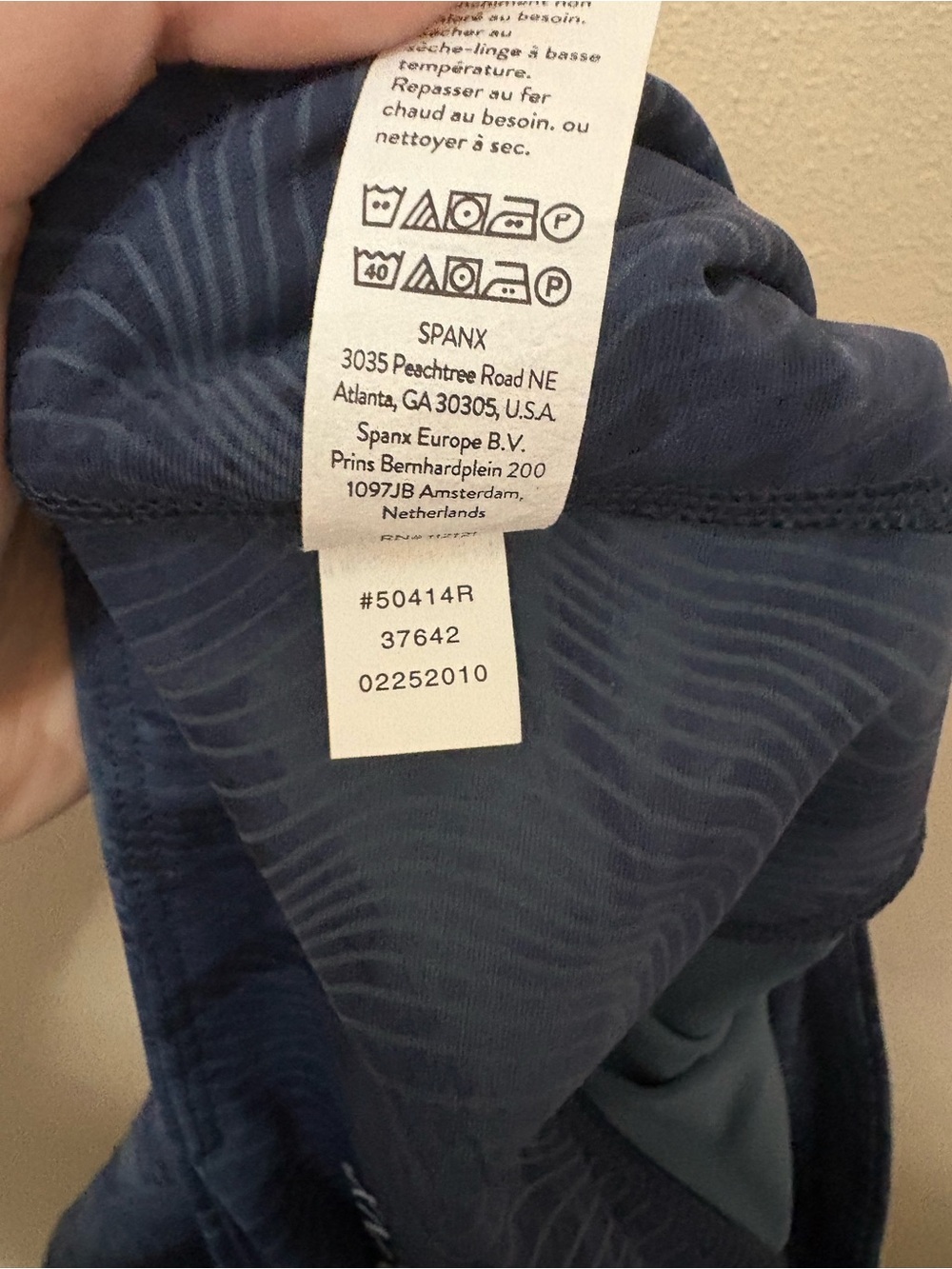 SPANX Booty Boost 7/8 Leggings Ebb & Flow Midnight Navy Size Medium NWT New - Picture 16 of 16